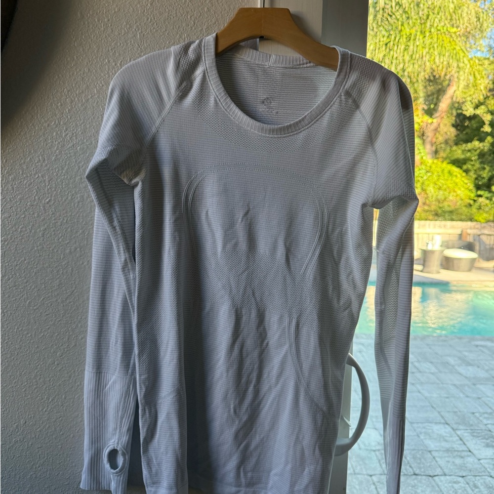 lululemon athletica White Long Sleeve Tee